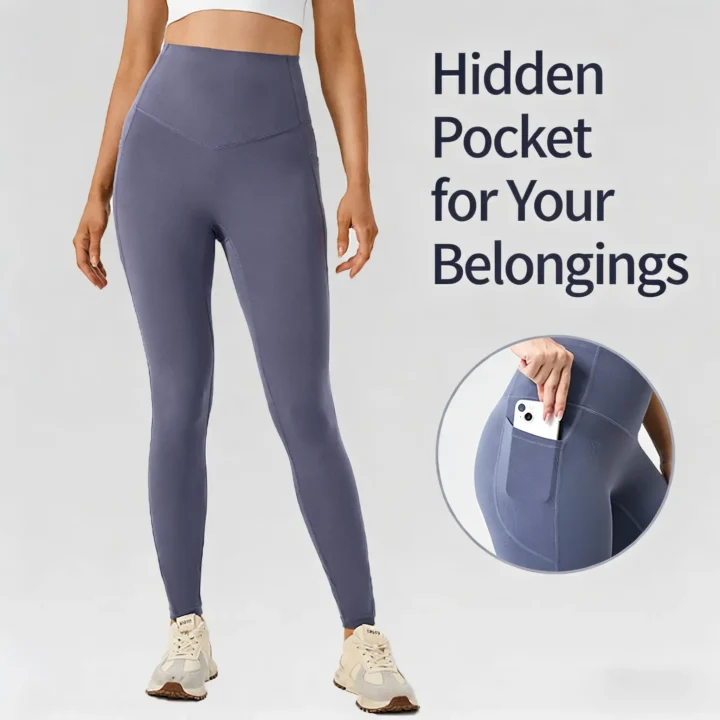 Sculpting High Waist Butt Lifting Pocket Leggings Style 9R25010