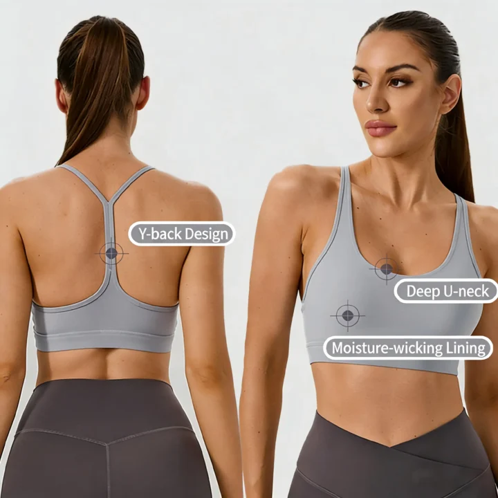 Lightweight Y-Back Sports Bra for Yoga