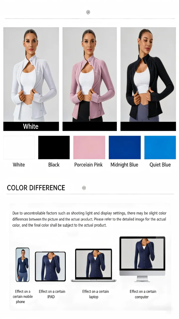 Curved Seam Activewear Jacket