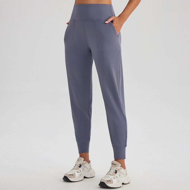 High-Waisted Jogger Pants with Pockets