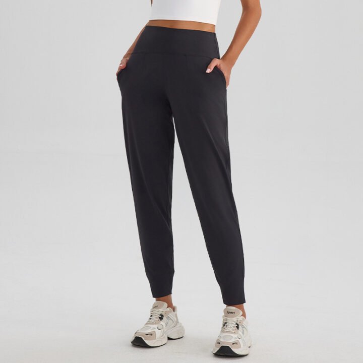 High-Waisted Jogger Pants with Pockets