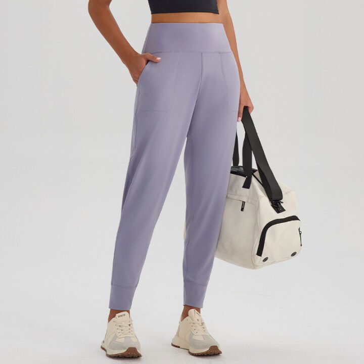 High-Waisted Jogger Pants with Pockets