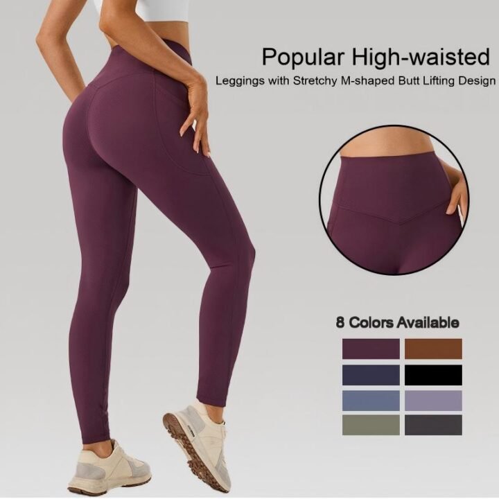 High-Waist Butt-Lifting Pocket Leggings