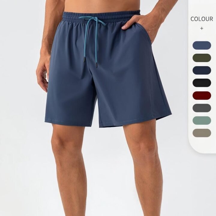 Wholesale ash grey high-waisted seamless biker shorts, no front seam squat-proof workout shorts for Australian fitness studios